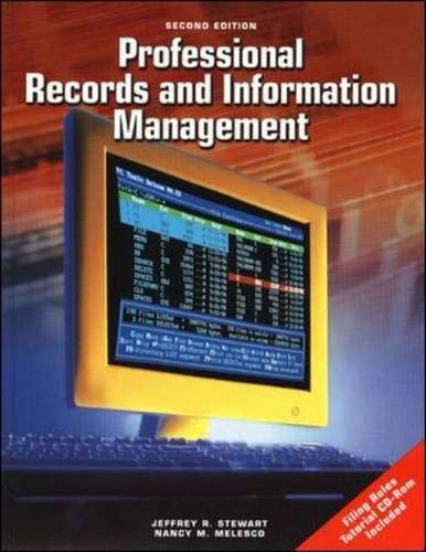 Stock image for Professional Records And Information Management Student Edition with CD-ROM for sale by Once Upon A Time Books