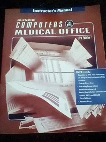 Stock image for Computers in the Medical Office: Ancillaries Instructor's Manual for sale by HPB-Red