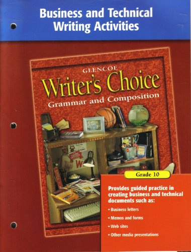 Imagen de archivo de Writer's Choice Business and Technical Writing Activities Grade 10 [Import. a la venta por Nationwide_Text