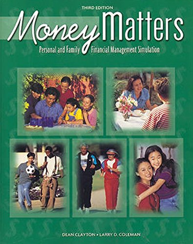 Business and Personal Finance, Money Matters, Personal and Family Financial Management Simulation (PERSONAL FINANCE (RECORDKEEP)) (9780078237751) by McGraw-Hill Education