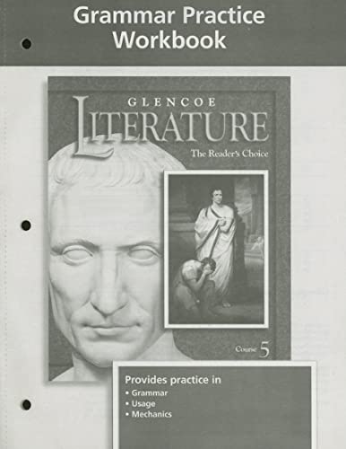 Stock image for Glencoe Literature, Grammar Practice Workbook for sale by Iridium_Books