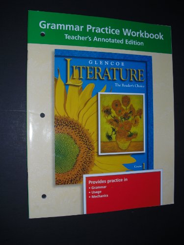 9780078239489: Glencoe Language Arts Grammar Practice Workbook Tae Grade 6