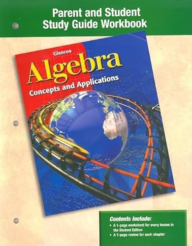 9780078240966: Algebra: Concepts and Applications, Parent/Student Study Guide Workbook (Algebra: Conc. & Applic.)