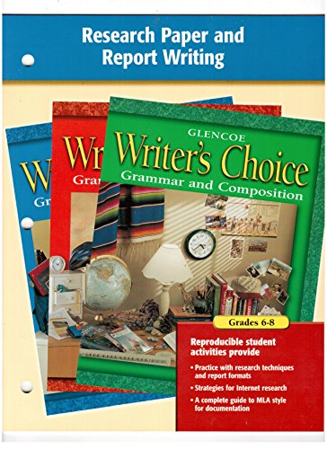 Stock image for Writer's Choice Research Paper and Report Writing 6-8 for sale by Decluttr