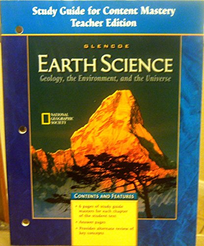 Stock image for Earth Science: Geology the Environment and the Universe- Study Guide for Content Mastery, Teacher Edition for sale by Book Deals