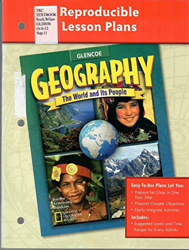 Imagen de archivo de Geography: The World and Its People, Reproducible Lesson Plans a la venta por Nationwide_Text