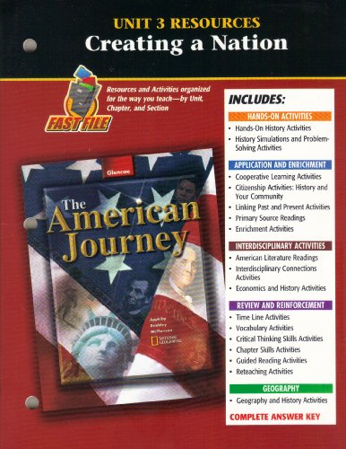 Stock image for American Journey Unit 3 Resources for sale by Better World Books