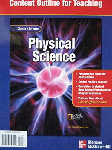 Imagen de archivo de Content Outline for Teaching (Glencoe Science Physical Science) a la venta por Allied Book Company Inc.