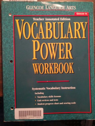 Stock image for Glencoe Language Arts Vocabulary Power Workbook Grade 9 Tae for sale by Books Unplugged