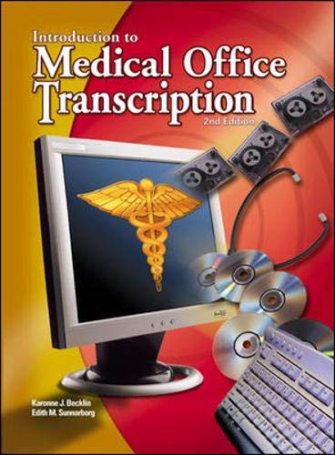 Stock image for Medical Office Transcription: An Introduction to Medical Transcription Text-Workbook for sale by ThriftBooks-Atlanta