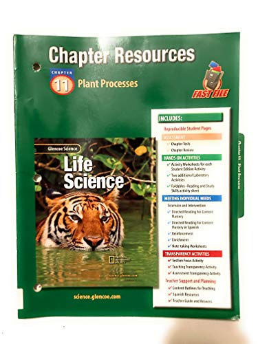 Stock image for Glencoe Science: Life Science Chapter 11 Plant Process Chp Res 432 2002 for sale by ThriftBooks-Atlanta