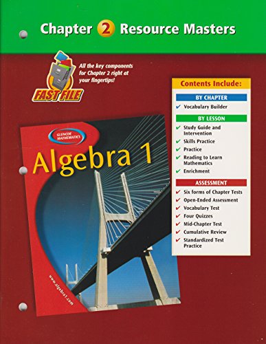 Stock image for Algebra 1 Chapter 2 Resource Masters for sale by ThriftBooks-Dallas