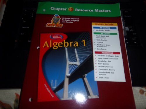 Stock image for Algebra 1 Chapter 10 Resource Masters for sale by Better World Books