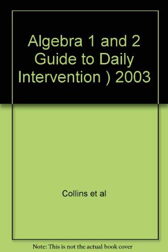 Imagen de archivo de Guide to Daily Intervention (Algebra 1 & Algebra 2) a la venta por Booksavers of MD