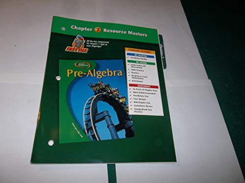 Stock image for Pre-Algebra, Chapter 7 Resource Masters for sale by Allied Book Company Inc.