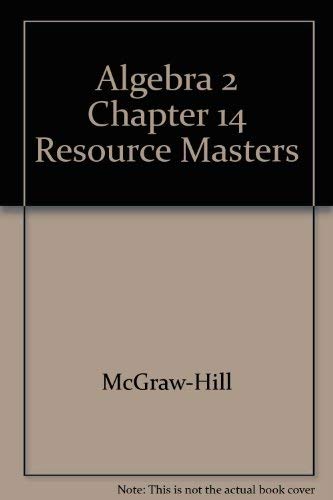 Beispielbild fr Algebra 2 Chapter 14 Resource Masters zum Verkauf von Better World Books