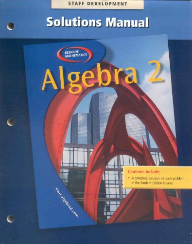 Stock image for Algebra 2 Solutions Manual for sale by Better World Books