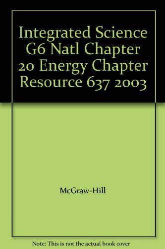 Stock image for Glencoe Science Level Red: Chapter 20 Resources: Energy With Answer Keys (2003 Copyright) for sale by ~Bookworksonline~