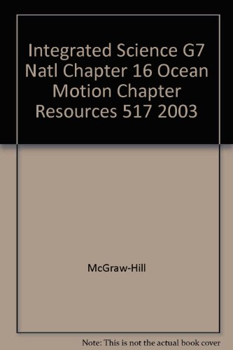 Stock image for Glencoe Science: Level Green Chapter Resources, Ocean Motion Chapter 16 With Answer Keys (2003 Copyright) for sale by ~Bookworksonline~