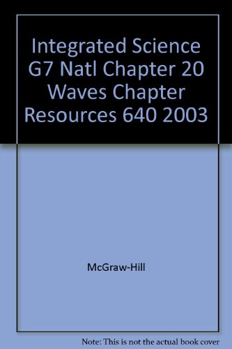 Stock image for Glencoe Science:Level Green Chapter Resources-Chapter 20, Waves With Answer Keys (2003 Copyright) for sale by ~Bookworksonline~