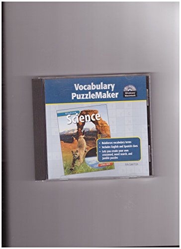 Stock image for Glencoe Science: Level Red, Vocabulary Puzzlemaker for sale by Nationwide_Text