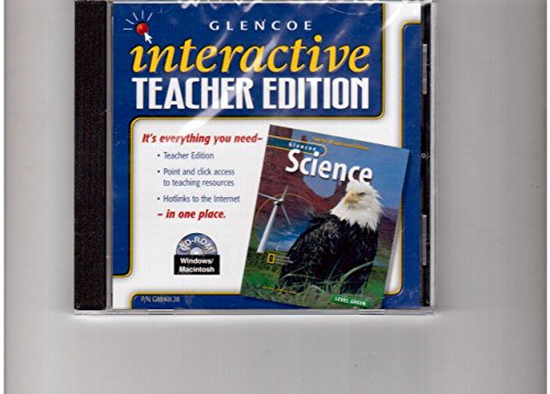 Stock image for Glencoe Science, Level Green: Interactive Teacher Edition On CD-ROM For WIN/MAC (2003 Copyright) for sale by ~Bookworksonline~