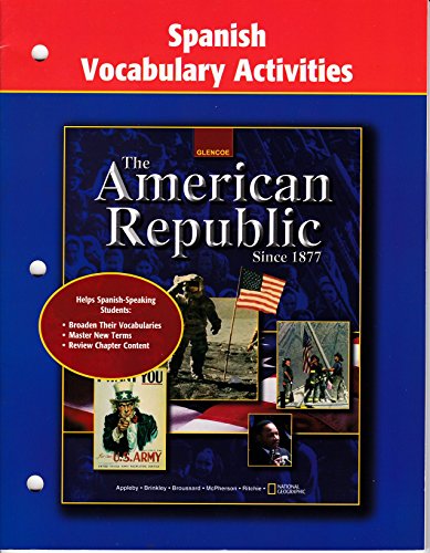 Stock image for American Republic Since 1877, Spanish Vocabulary Activities for sale by Booksavers of MD