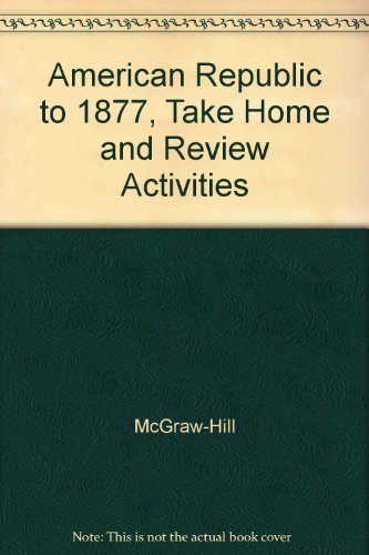 Stock image for Glencoe American Republic to 1877, Take Home and Review Activities for sale by Nationwide_Text