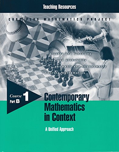 Stock image for Contemporary Mathematics in Context A Unified Approach Course 1 Part B Teaching Resources for sale by Nationwide_Text