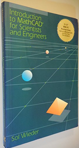 9780078325168: Introduction to Mathcad for Scientists and Engineers