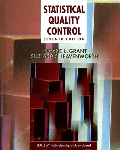 Beispielbild fr Statistical Quality Control zum Verkauf von SecondSale