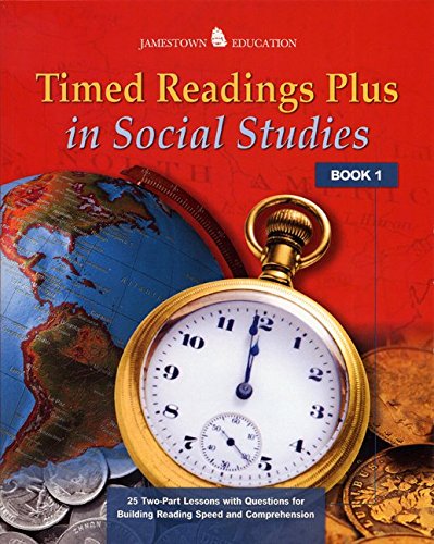 9780078457999: Timed Readings Plus in Social Studies: Bk.1: Book 1; 25 Two-Part Lessons with Questions for Building Reading Speed and Comprehension