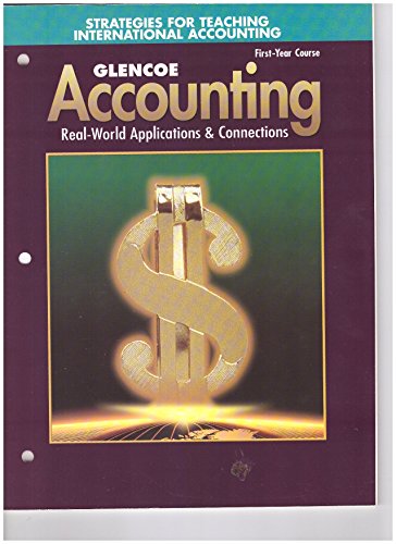 Stock image for Glencoe Accounting First Year Course Strategies for Teaching International Accounting for sale by Nationwide_Text