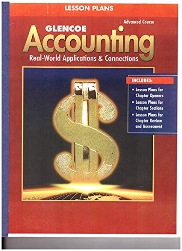 Stock image for Glencoe Accounting Advanced Course Lesson Plans for sale by Nationwide_Text