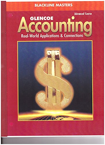 Stock image for Glencoe Accounting Advanced Course Blackline Masters Booklet for sale by Nationwide_Text