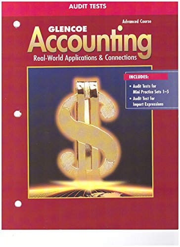 Stock image for Glencoe Accounting Advanced Course Audit Tests for sale by SecondSale