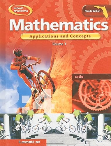 Stock image for Glencoe Mathematics: Applications and Concepts Course 1 (Florida Edition) for sale by ZBK Books