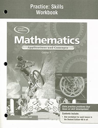 Stock image for Mathematics: Applications and Concepts, Course 1, Practice Skills Workbook for sale by Nationwide_Text
