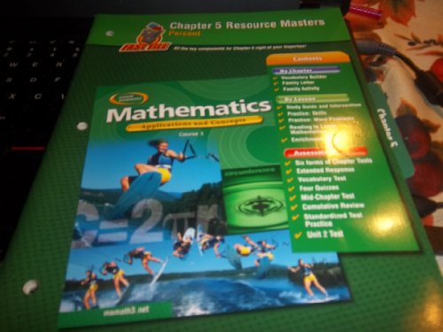 Stock image for Mathematics: Applications and Concepts, Course 3, Chapter 5 Resource Masters (Percent) for sale by ThriftBooks-Atlanta