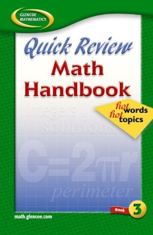 9780078601606: Quick Review Math Handbook Hot Words, Hot Topics, Book 3