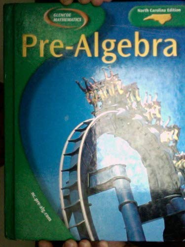 9780078603709: Pre-Algebra North Carolina Student Edition
