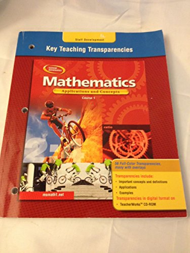 Stock image for Mathematics Applications and Concepts Course 1, Key Teaching Transparencies for sale by Wonder Book