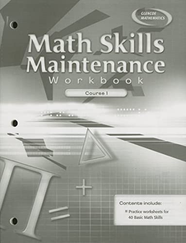 Math Skills Maintenance Workbook, Course 1 - McGraw-Hill