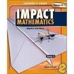 Stock image for Impact Mathematics: Course 3: Volume A - Teacher's Edition Grade 8 ; 9780078609305 ; 0078609305 for sale by APlus Textbooks