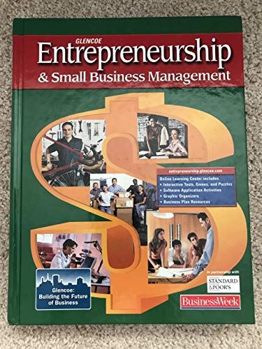Imagen de archivo de Entrepreneurship and Small Business Management, Student Edition (ENTREPRENEURSHIP SBM) a la venta por Bulk Book Warehouse