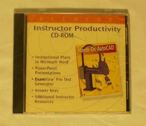 9780078616235: McGraw-Hill Glencoe Hands-On AutoCAD, Instructor Productivity CD-ROM