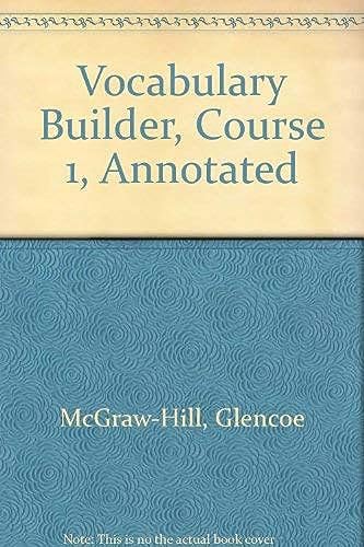Glencoe Language Arts Vocabulary Builders, CR 1: Teacher's Annotated Edition, 2005 (9780078616617) by Glencoe / McGraw-Hill