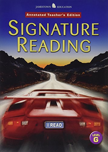 Stock image for Signature Reading, Level G (Jamestown Education) Annotated Teacher's Edition by Jamestown education (2004-05-03) for sale by Decluttr