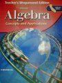 Glencoe Algebra Concepts and Applications - California Teacher's Edition (9780078618048) by GLENCOE