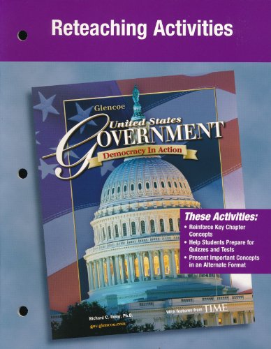 Imagen de archivo de Reteaching Activities (United States Government, Democracy in Action) a la venta por Allied Book Company Inc.